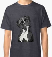 Black and White Boxer Art Classic T-Shirt