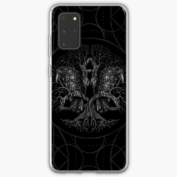 Aperçu de l'œuvre Arbre de vie -Yggdrasil avec des corbeaux créée et vendue par Nartissima.