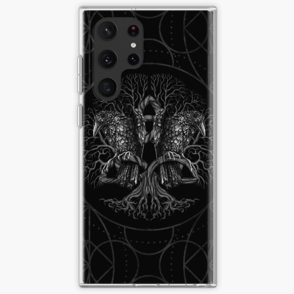 Aperçu de l'œuvre Arbre de vie -Yggdrasil avec des corbeaux créée et vendue par Nartissima.