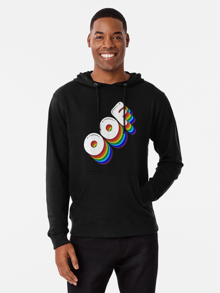 Oof Meme Retro Rainbow Old School Nerd Geek Shirt Gift For Him Or Her Unique Streetwear Tees Gifts For Casual Pc Console Gamers Lightweight Hoodie By Massctrl Redbubble - hoodie rainbow t shirt roblox