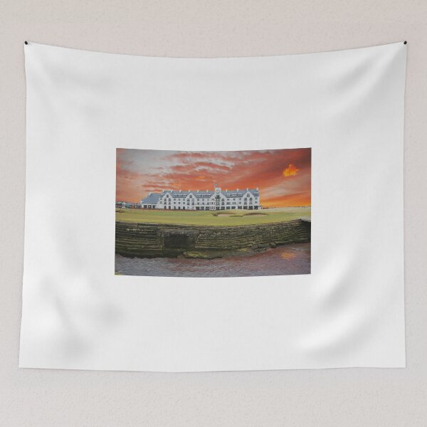 Item preview, Carnoustie golf course under red skies designed and sold by Julie Bell.