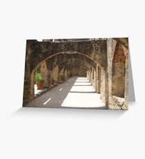Walkway of Convento Greeting Card