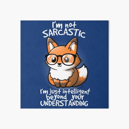 Item preview, Sarcastic fox designed and sold by NemiMakeit.