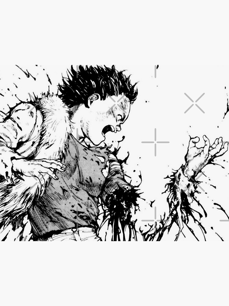 "Akira, tetsuo arm." Sticker for Sale by goblinslayer | Redbubble