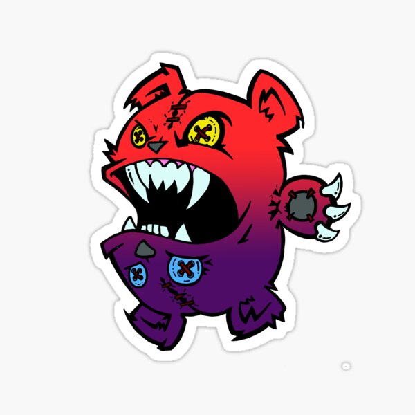 Oopsie Bear angry Sticker