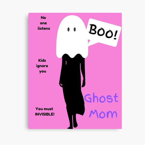 Ghost Mom - Mummy to Twins Plus One Canvas Print