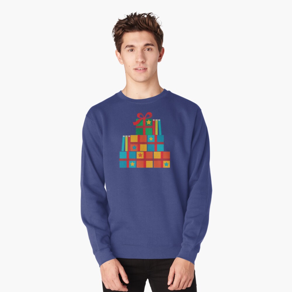 books and New Year's packages Pullover Sweatshirt