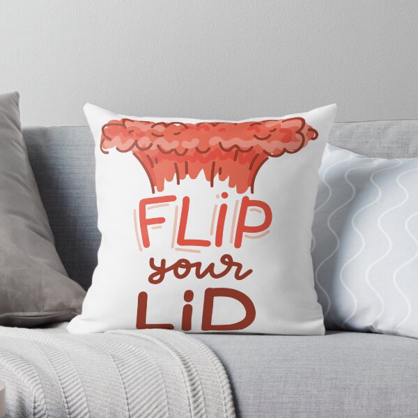 Flip Your Lid by AussiEmoji™ Australia Throw Pillow
