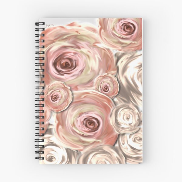 Item preview, Beige and pink flowers by mjvision Mia Niemi designed and sold by mjvisiondesign.