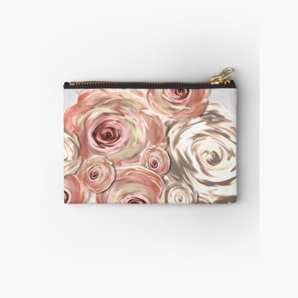 Item preview, Beige and pink flowers by mjvision Mia Niemi designed and sold by mjvisiondesign.