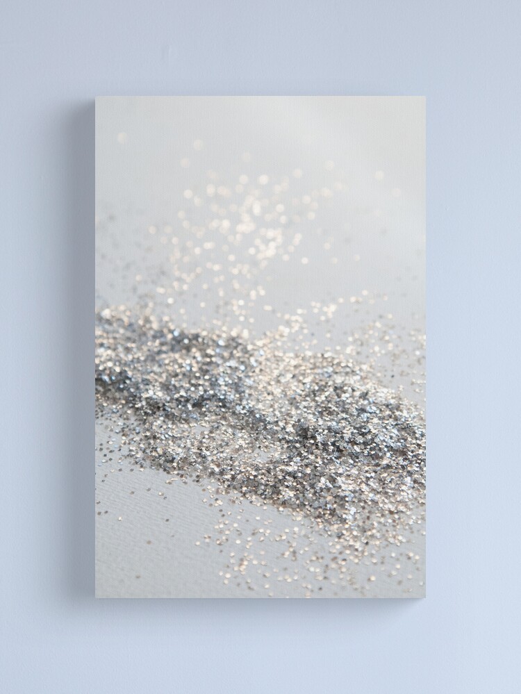 Silver Gray Glam #2 (Photo - Canvas Glitter Print Not Sale | Only Redbubble by for Reflective)\