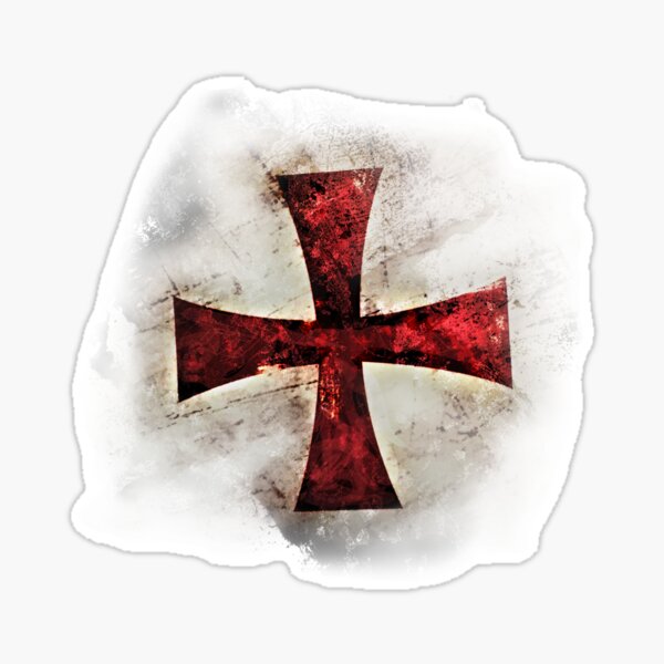 Templar Cross Sticker