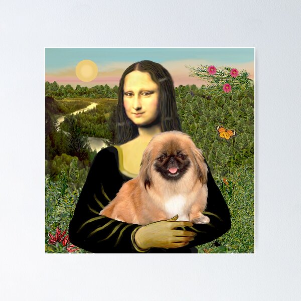 Item preview, Mona Lisa and her Pekingese (#1) designed and sold by JeanBFitzgerald.