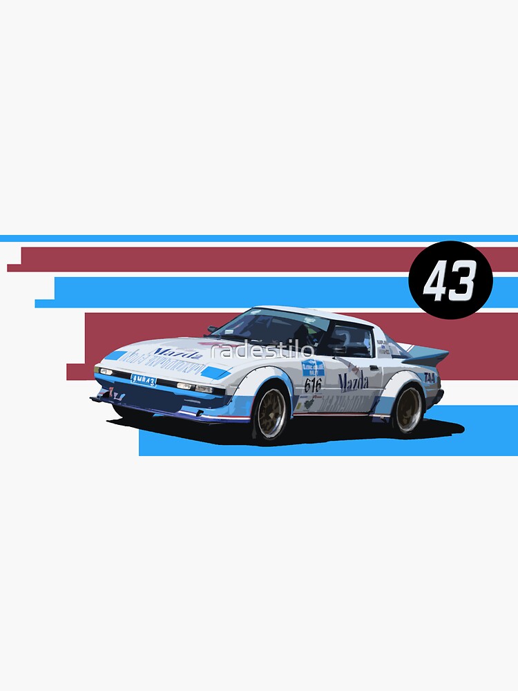 Thumbnail 3 of 3, Sticker, Mazda RX-7 Moffat Racing designed and sold by radestilo.