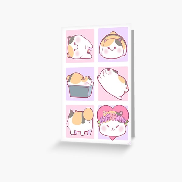 Ich ♥ ︎ Fat Cat Grußkarte