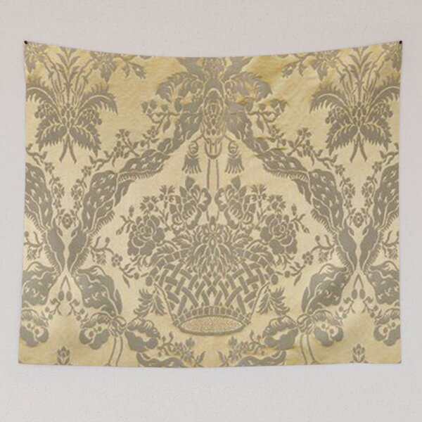 Item preview, Gold Floral Fabric designed and sold by GuyBlank.