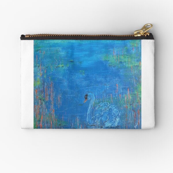 Swan Abstract Zipper Pouch