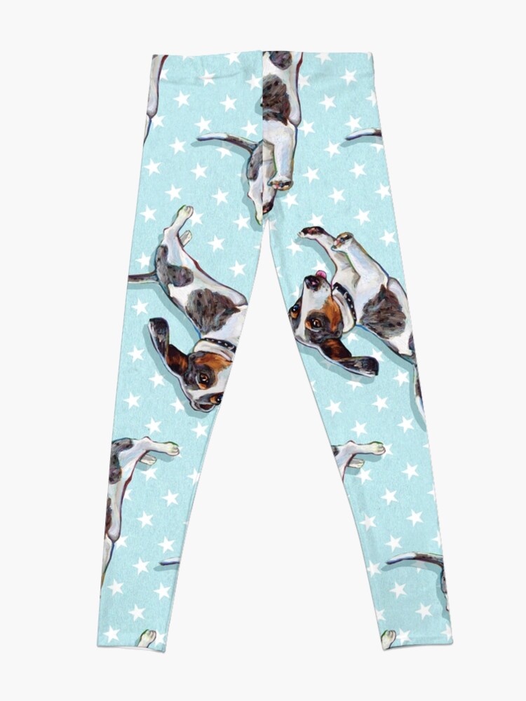 Alternate view of Cute Dachshund Pattern by Robert Phelps Leggings