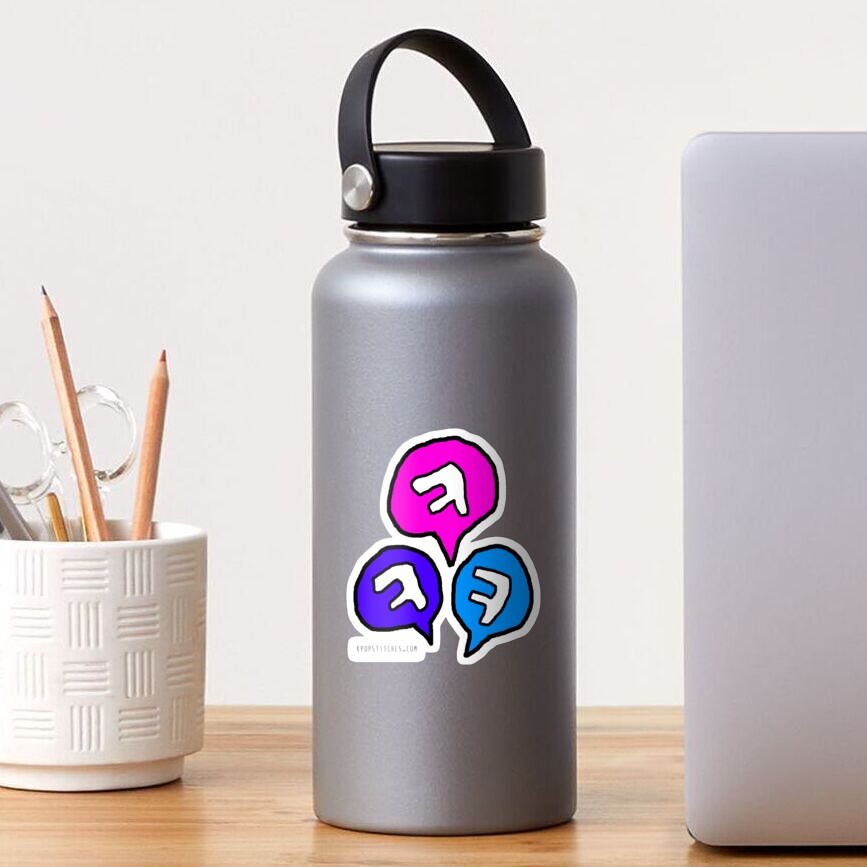 Koreanㅋㅋㅋ Ke ke ke laughing bubbles Korean Hangul Sticker
