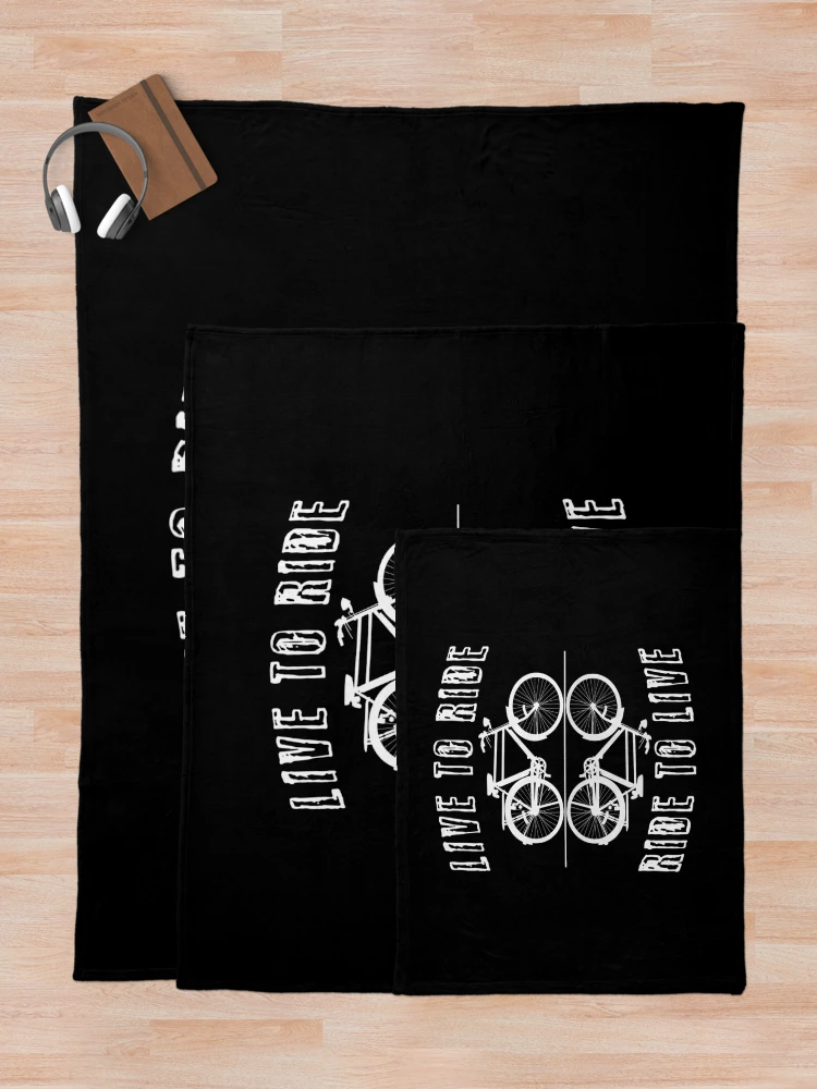Thumbnail 5 of 6, Throw Blanket, Live To Ride, Ride To Live designed and sold by SmartStyle.