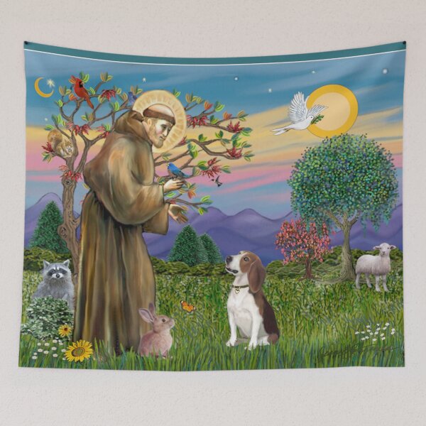 Item preview, St Francis Blesses a Beagle designed and sold by JeanBFitzgerald.