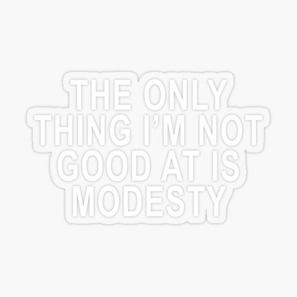 Modesty Stickers Redbubble