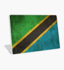 Old and Worn Distressed Vintage Flag of Tanzania Laptop Skin