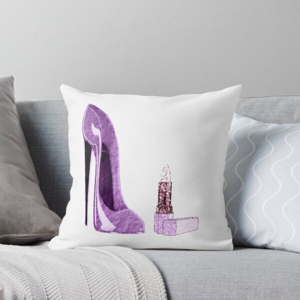 Item preview, Lilac Stiletto Shoe and Lipstick Art designed and sold by ckeenart.