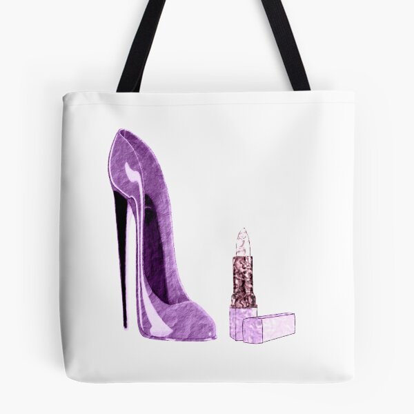 Item preview, Lilac Stiletto Shoe and Lipstick Art designed and sold by ckeenart.