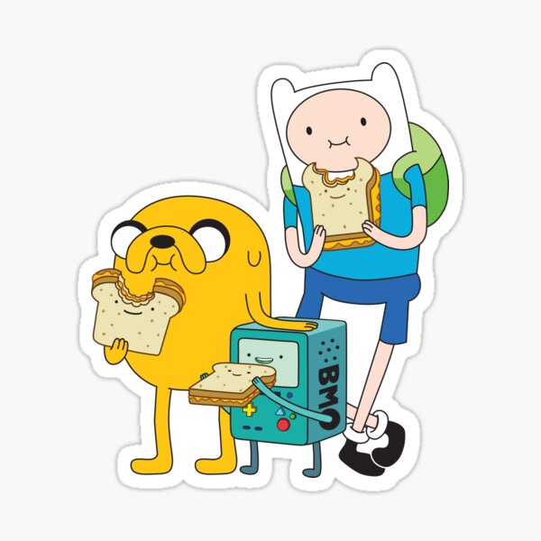 Finn Jake BMO Sticker