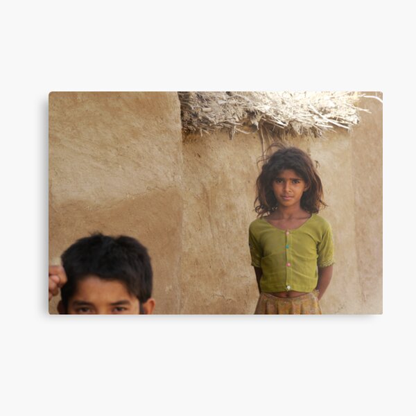 brother and sister Metal Print