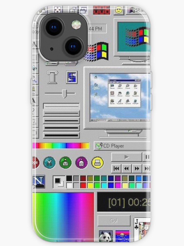 Windows 95 Iphone Case By Megswegs Redbubble