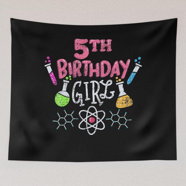 Item preview, 5th Birthday Girl Science designed and sold by 4tomic.