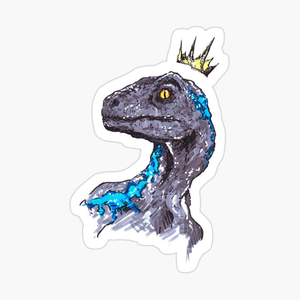 Jurassic World Blue Greeting Card By Tesseractglow Redbubble