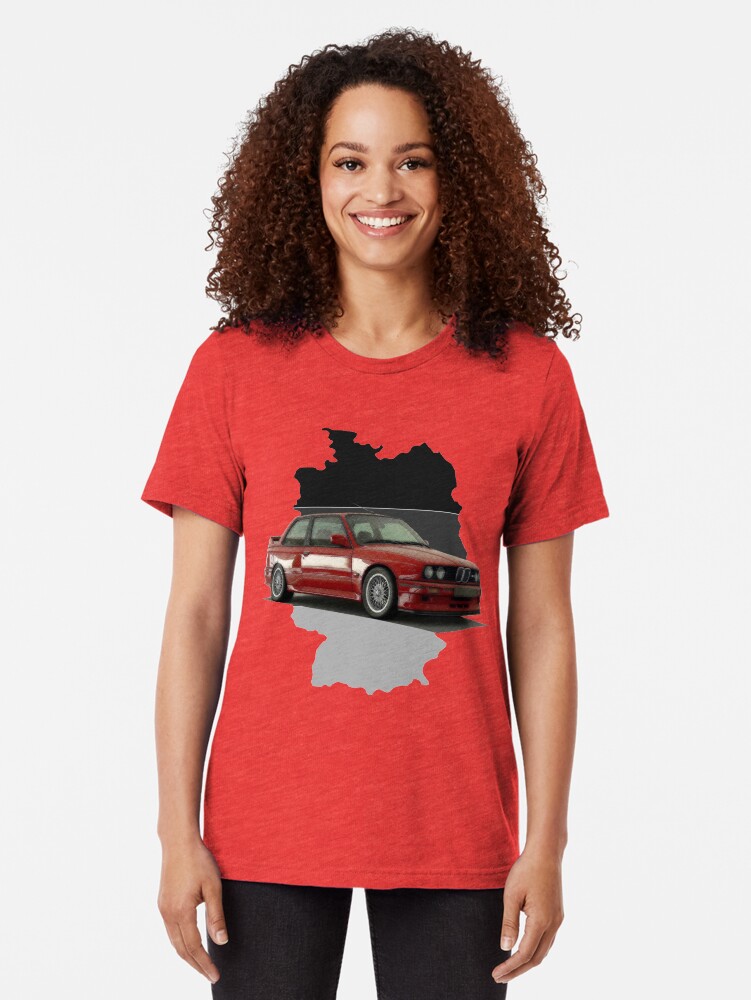 Alternate view of M3 E30 German car Tri-blend T-Shirt