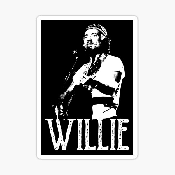 "Willie White The Stencil" Sticker for Sale by fontastic Redbubble