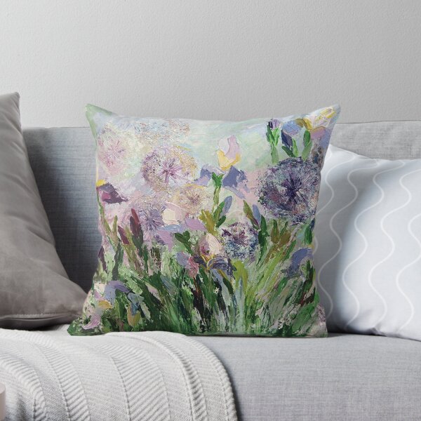 Iris - flower of the goddess Irida Throw Pillow