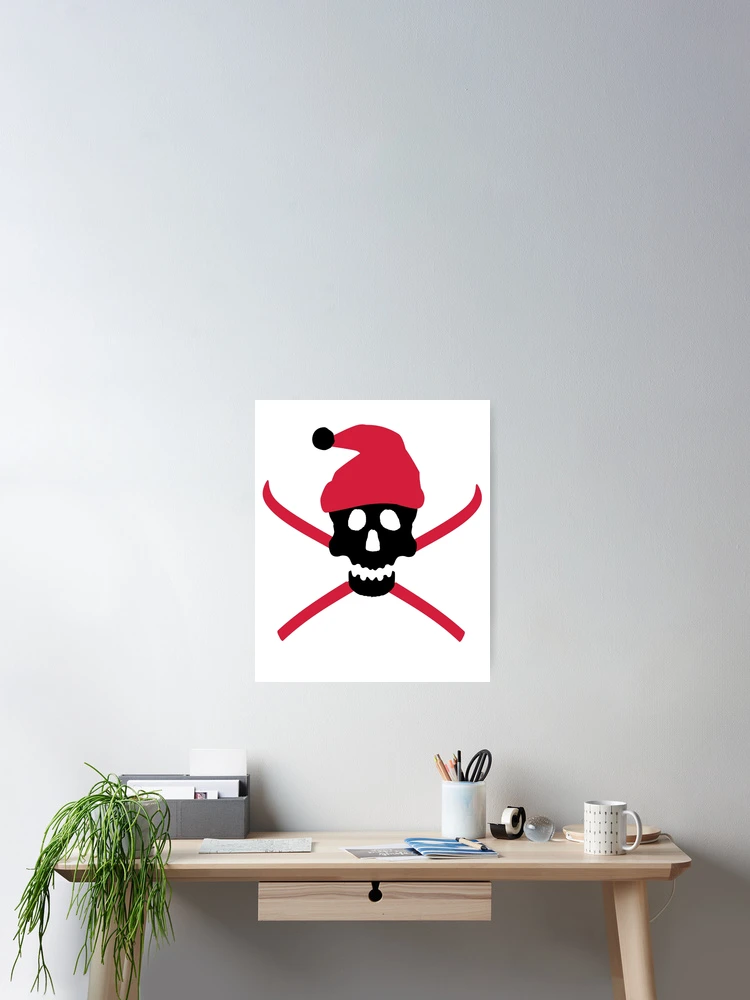 Aperçu 2 sur 3. Poster avec l'œuvre ski créée et vendue par Vectorqueen.