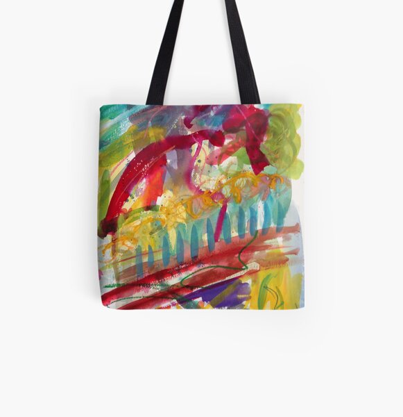 Sitting on the pier All Over Print Tote Bag
