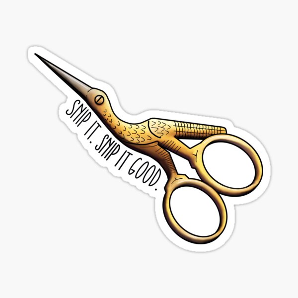 Bird Scissors Sticker for Sale by DigitalRedesign