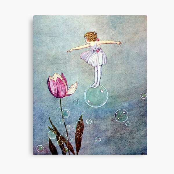 Bubble Fairy with Tulips - Ida Rentoul Outhwaite Canvas Print