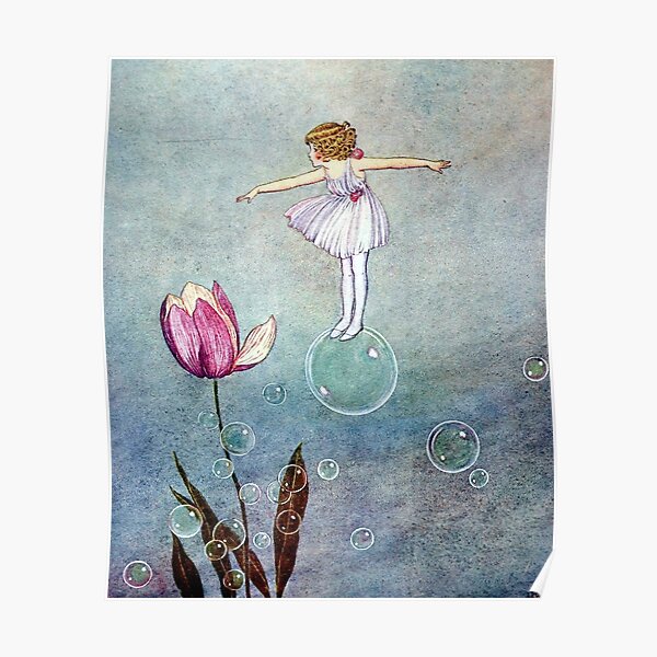 Bubble Fairy with Tulips - Ida Rentoul Outhwaite Poster