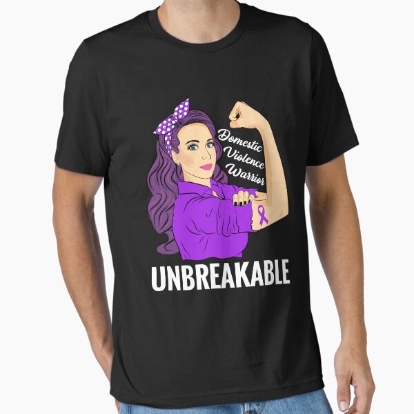Item preview, Domestic Violence Awareness Warrior Unbreakable Support designed and sold by ZNOVANNA.