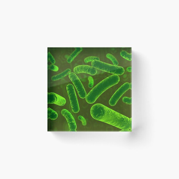 Item preview, Green bacteria on green background designed and sold by MarynaOlyak.