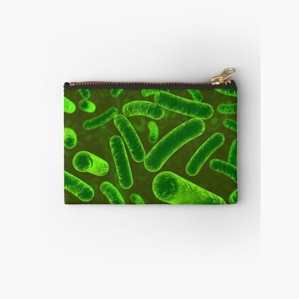 Item preview, Green bacteria on green background designed and sold by MarynaOlyak.