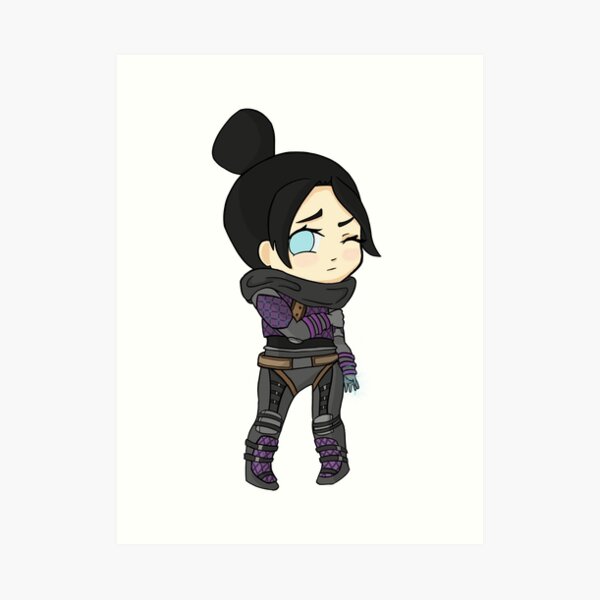 Chibi Wraith Apex Legends Art Prints | Redbubble