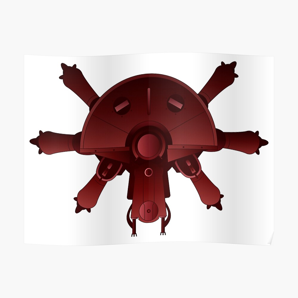 Ghost In The Shell Red Spider Tank Sticker By Terminalprime Redbubble