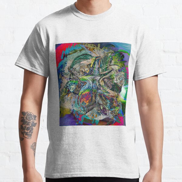 mottled multicolored abstract composition Classic T-Shirt
