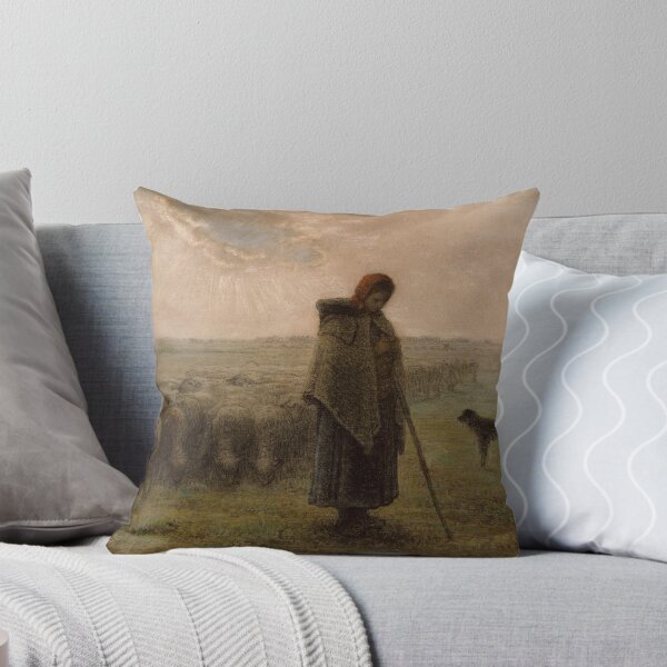 Item preview, The Young Shepherdess with her flock of sheep designed and sold by Vintage Designs +.