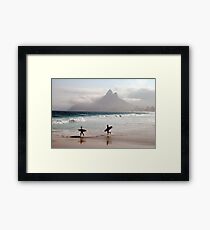 Surfers, Ipanema, Rio de Janeiro Framed Print
